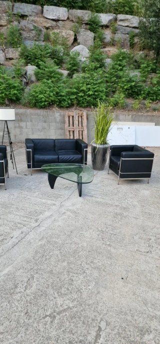 Sofá de 2 plazas y 2 de una plaza diseño vintage