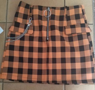 Pack 2 Minifaldas Bershka Cuadros Talla M