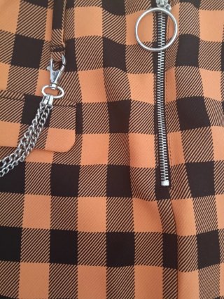 Pack 2 Minifaldas Bershka Cuadros Talla M