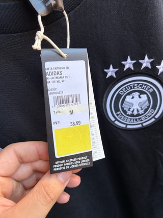 Camiseta Alemania Adidas Talla M Negra