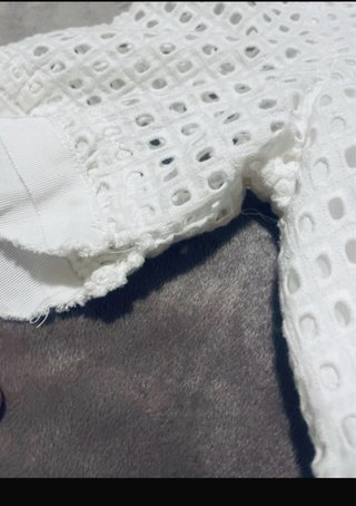 Vestido calado blanco Lanidor