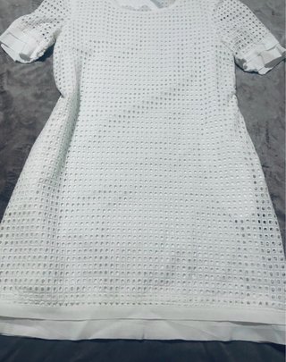 Vestido calado blanco Lanidor