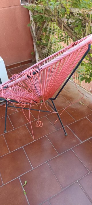 Lote de 2 Sillas Acapulco Metal y Plástico.