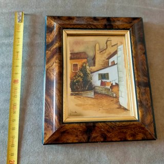 Quadro in foglia d'oro firmato