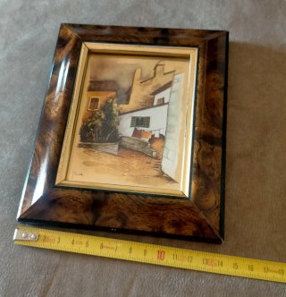 Quadro in foglia d'oro firmato