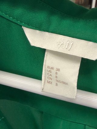 Camicetta donna H&M verde tg 38