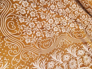 Colcha 220x254cm Oro y Blanco