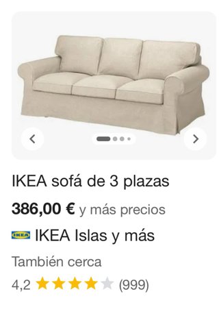 Sofá de 3 plazas beige con cojines naranjas