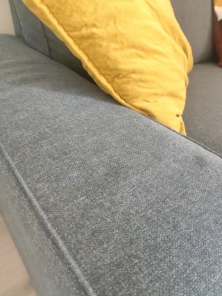 Divano modulare Ikea KIVIK blu con poggiapiedi e spazio per riporre