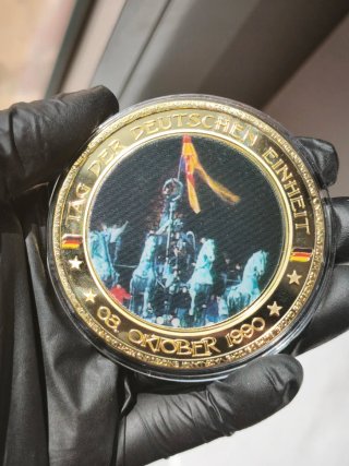 Medaglia Olografa Riunificazione Tedesca 3 Ott 19