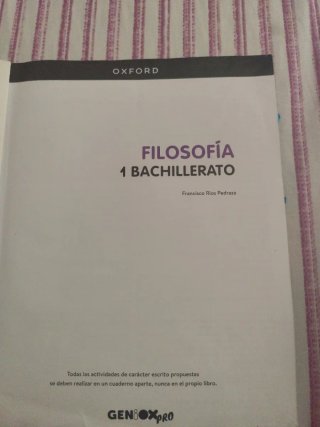 Filosofía 1° Bachillerato
