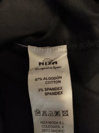 Vestido NIZA Talla M Negro Multicolor
