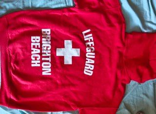 Sudadera Lifeguard Roja con Capucha
