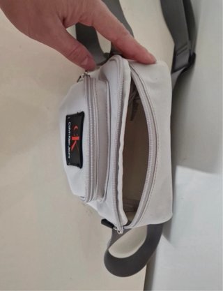 Borsa tracolla Calvin Klein stoffa grigia