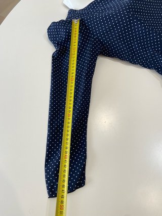 99.-Vestido Flamenca Rociera Lunares Azul