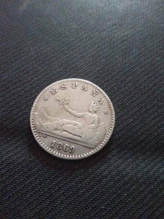 Moneda Gobierno Provisional 1869