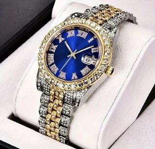 Reloj de Lujo Dorado y Plateado