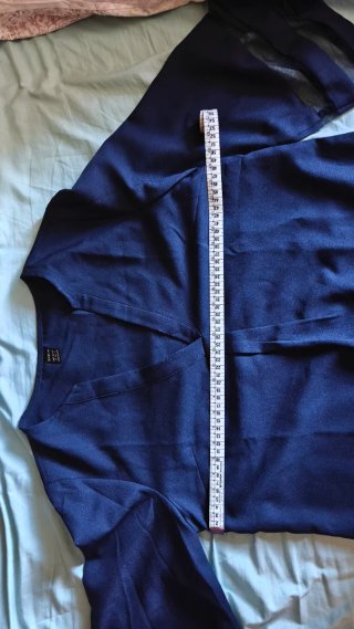 Blusa Shein azul marino vaporosa