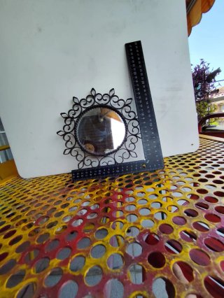 Espejo antiguo hierro forjado