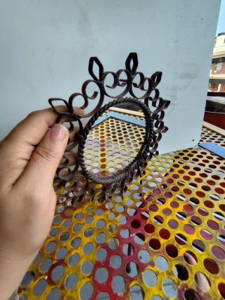 Espejo antiguo hierro forjado