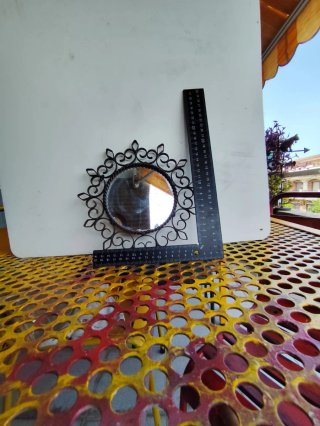 Espejo antiguo hierro forjado