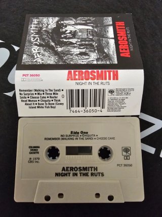 Aerosmith - Night In The Ruts - K7 tape USA 1979