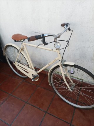 Bicicleta Clásica Vintage Color Crema