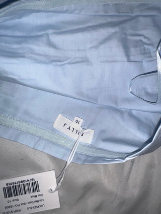 Vestido largo azul elegante