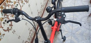 Bicicleta Plegable Roja B'Twin