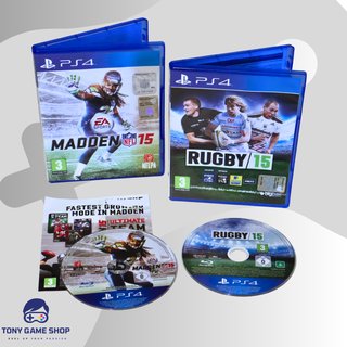 Lotto 4 Giochi PS4: NBA, FIFA, Madden, Rugby