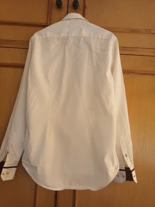 Camisa blanca hombre manga larga Talla M