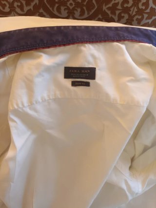 Camisa blanca hombre manga larga Talla M