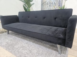 Sofá Cama de 3 Plazas Clic Clac Negro