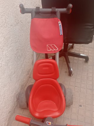 Triciclo Silla Paseo Infantil Rojo