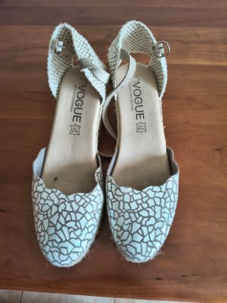 Sandalias cuña esparto IN VOGUE