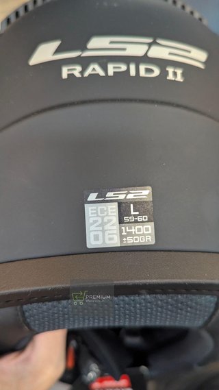 LS2 Casco Moto Integral RAPID II SOLID Matt Black L