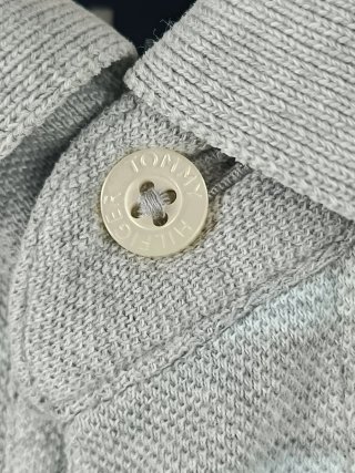 Polo Tommy Hilfiger Gris Rayas Talla M