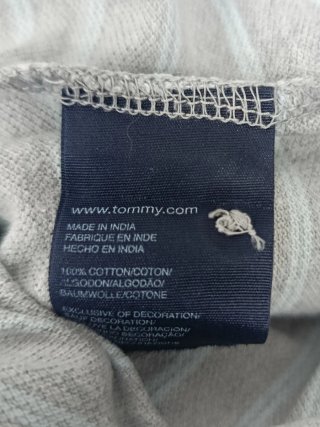 Polo Tommy Hilfiger Gris Rayas Talla M