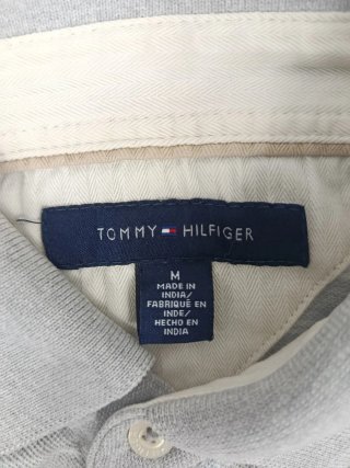 Polo Tommy Hilfiger Gris Rayas Talla M