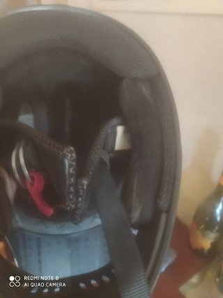 Casco Super Cross Negro y Rojo