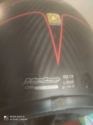 Casco Super Cross Negro y Rojo