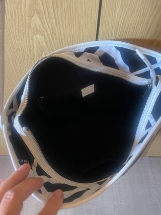 Bolso Burberry Blanco y Azul Marino