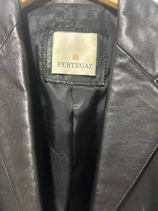 Chaqueta de cuero Pertegaz Negra