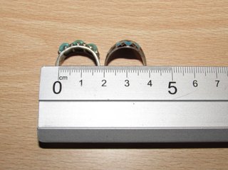 Par anillos plata 925 bereber y navajo amerindio