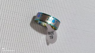 Anillo Acero Inoxidable Love Talla 19