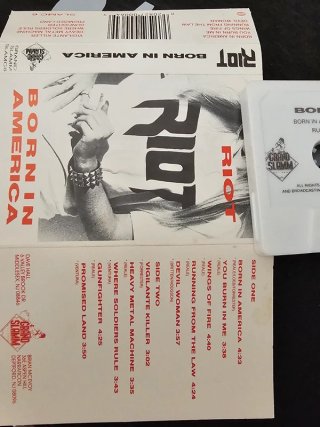 Riot – Born In America – K7 Musicassetta USA 1989