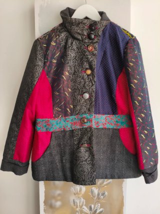 Chaqueta Patchwork colorida