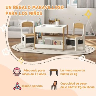 Conjunto mesa y sillas infantiles