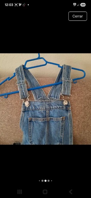 Peto vaquero talla XS