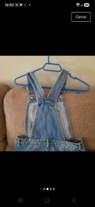 Peto vaquero talla XS